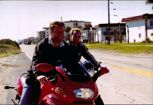 KH & Foggy displaying receding hairlines in Daytona 2001